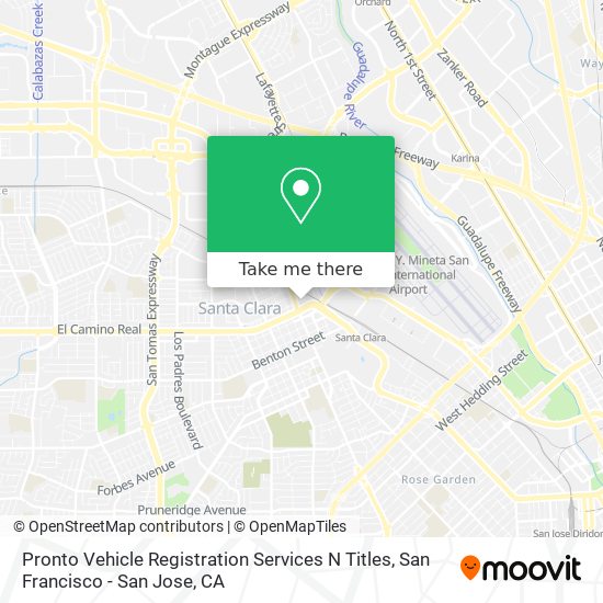 Pronto Vehicle Registration Services N Titles map