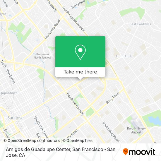 Amigos de Guadalupe Center map