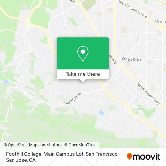 Foothill College, Main Campus Lot map