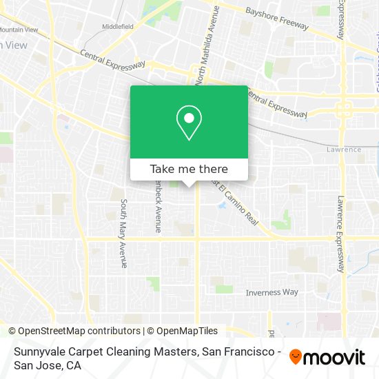 Mapa de Sunnyvale Carpet Cleaning Masters
