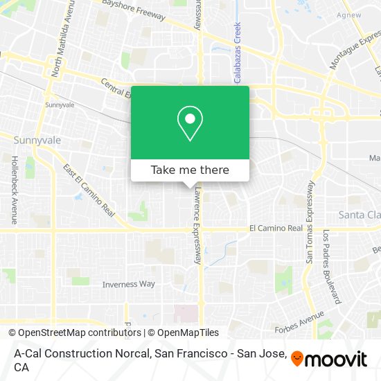 A-Cal Construction Norcal map