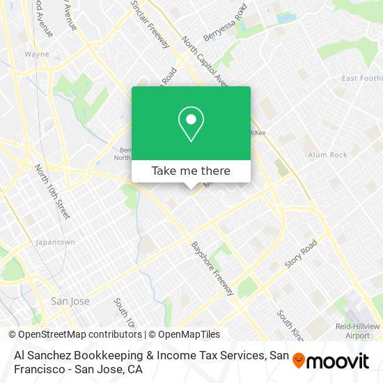 Al Sanchez Bookkeeping & Income Tax Services map