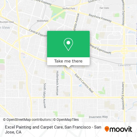 Mapa de Excel Painting and Carpet Care