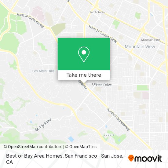 Best of Bay Area Homes map