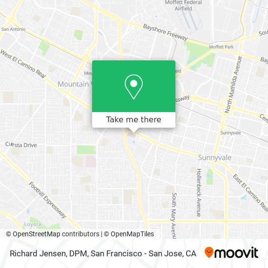 Richard Jensen, DPM map