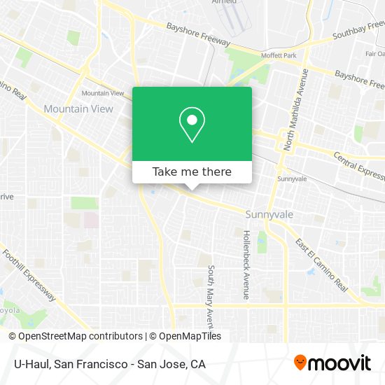 U-Haul map