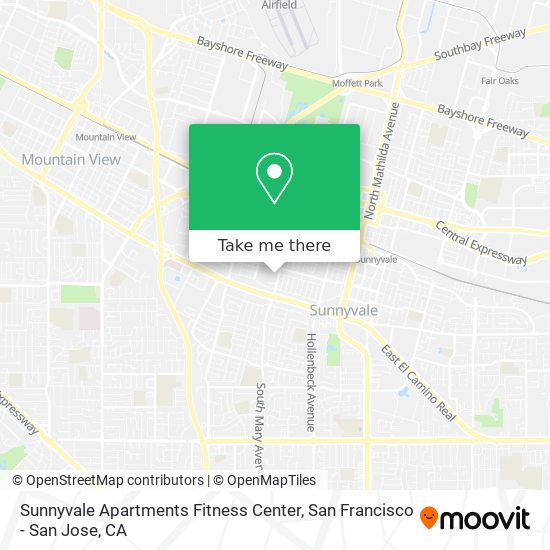 Mapa de Sunnyvale Apartments Fitness Center