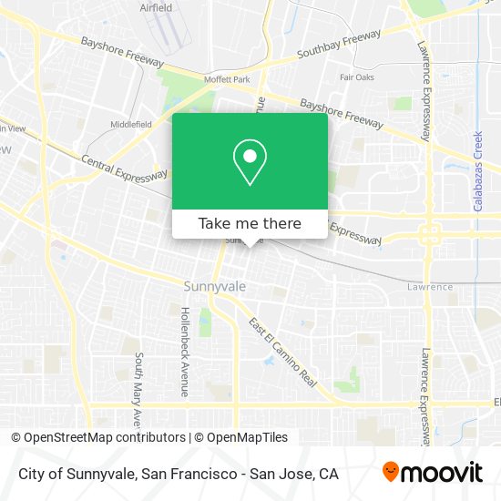 City of Sunnyvale map