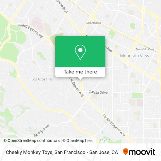 Mapa de Cheeky Monkey Toys