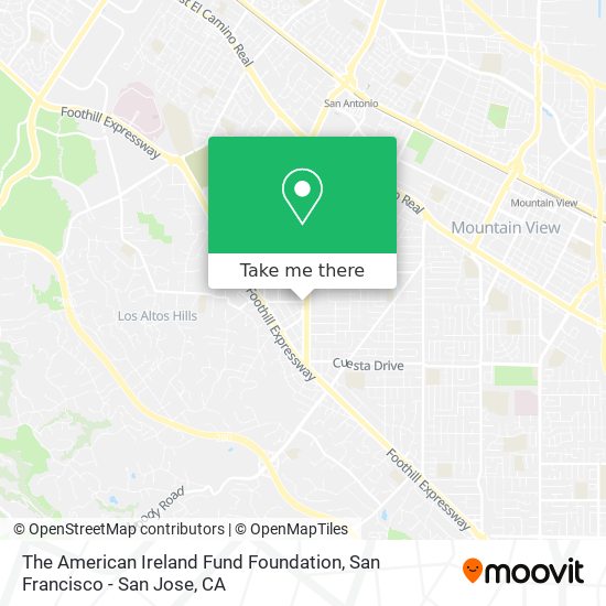 The American Ireland Fund Foundation map