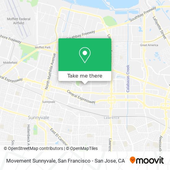 Mapa de Movement Sunnyvale