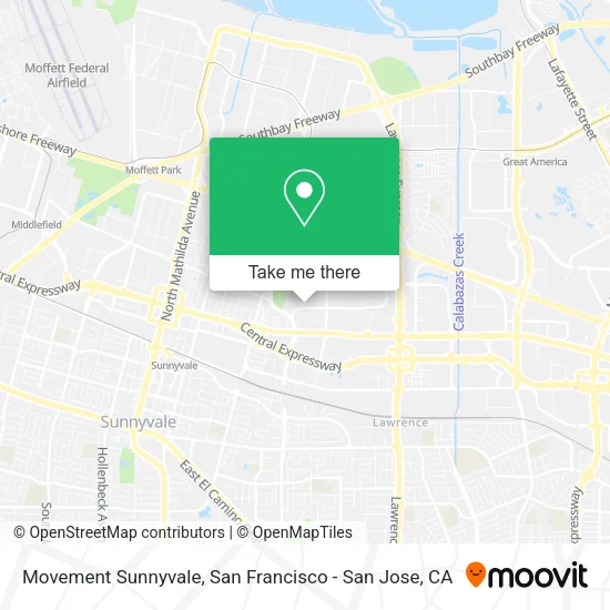 Mapa de Movement Sunnyvale
