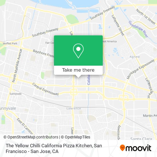 The Yellow Chilli California Pizza Kitchen map