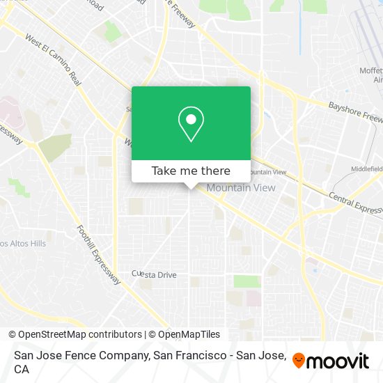 San Jose Fence Company map