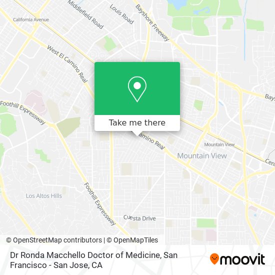 Dr Ronda Macchello Doctor of Medicine map