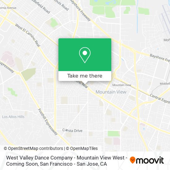 West Valley Dance Company - Mountain View West - Coming Soon map