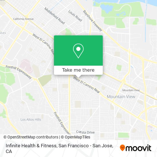 Infinite Health & Fitness map