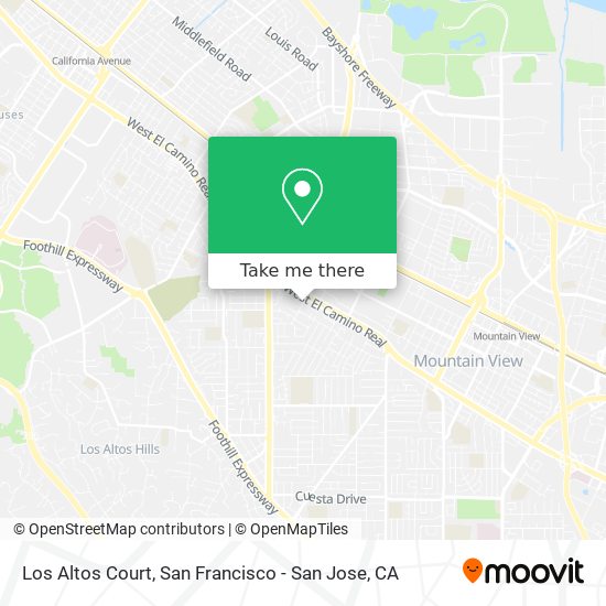 Los Altos Court map