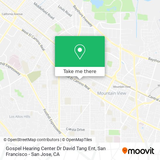 Mapa de Gospel Hearing Center Dr David Tang Ent