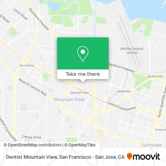 Dentist Mountain View map