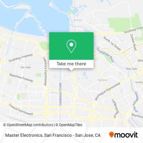 Master Electronics map