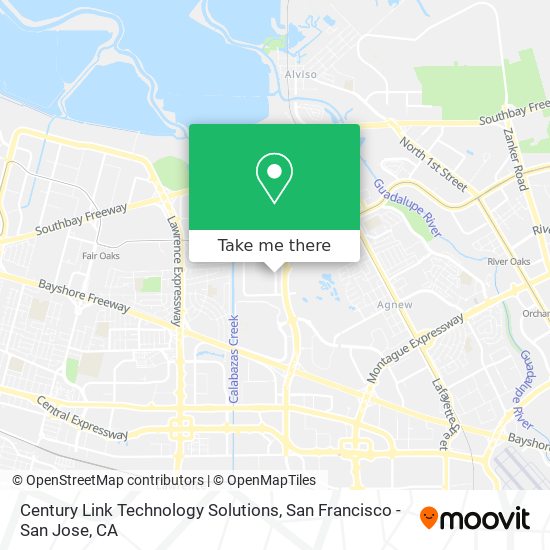 Mapa de Century Link Technology Solutions