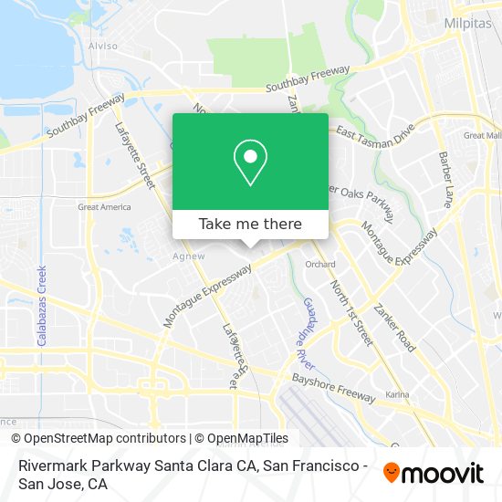 Mapa de Rivermark Parkway Santa Clara CA