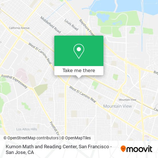 Mapa de Kumon Math and Reading Center