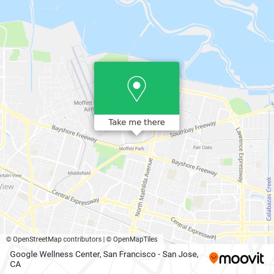 Google Wellness Center map