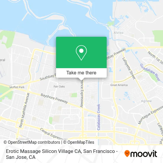 Erotic Massage Silicon Village CA map