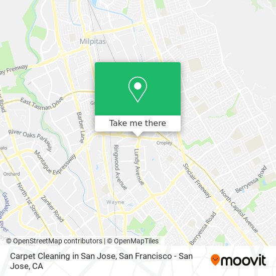 Carpet Cleaning in San Jose map