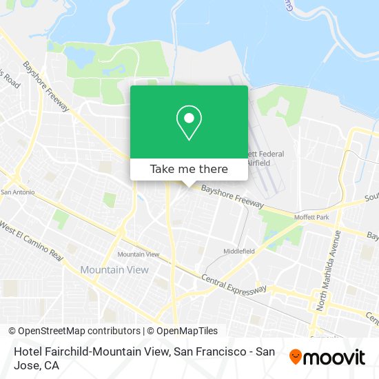 Mapa de Hotel Fairchild-Mountain View