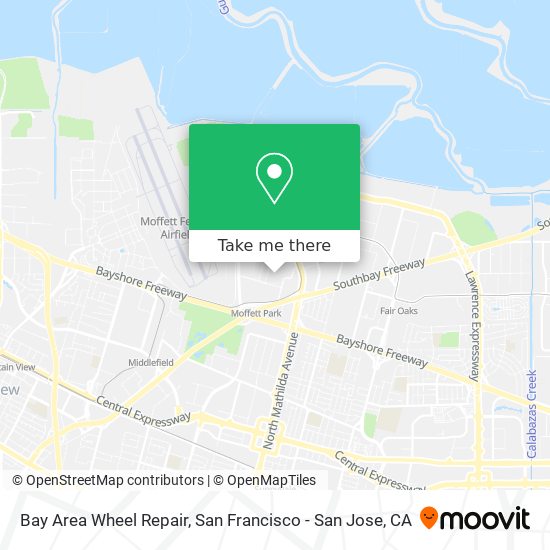 Mapa de Bay Area Wheel Repair