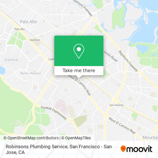 Robinsons Plumbing Service map