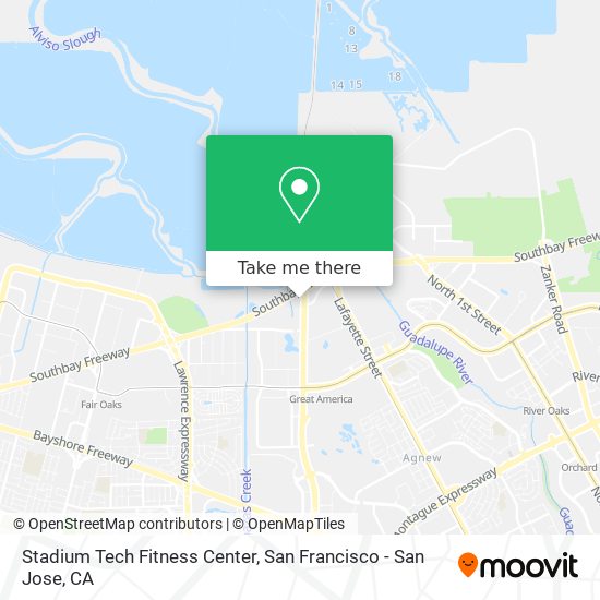Stadium Tech Fitness Center map