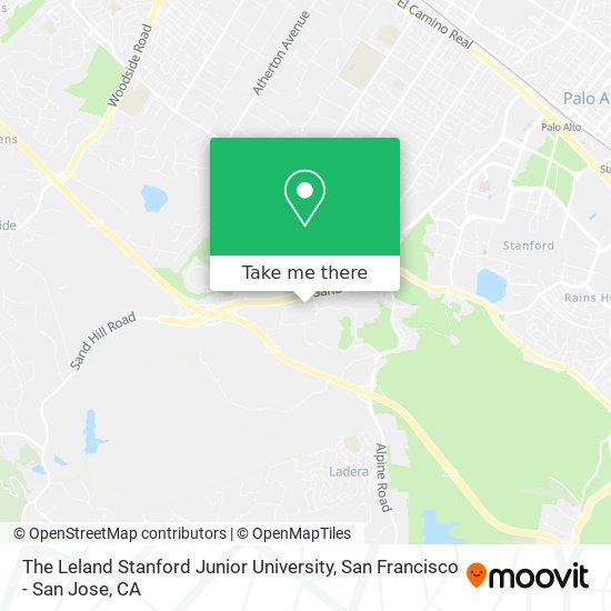 The Leland Stanford Junior University map