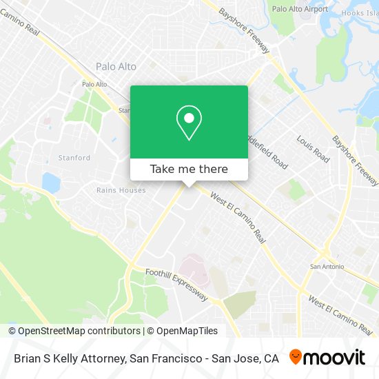 Brian S Kelly Attorney map