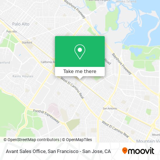 Mapa de Avant Sales Office