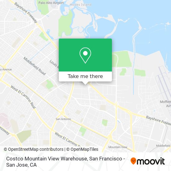 Costco Mountain View Warehouse map