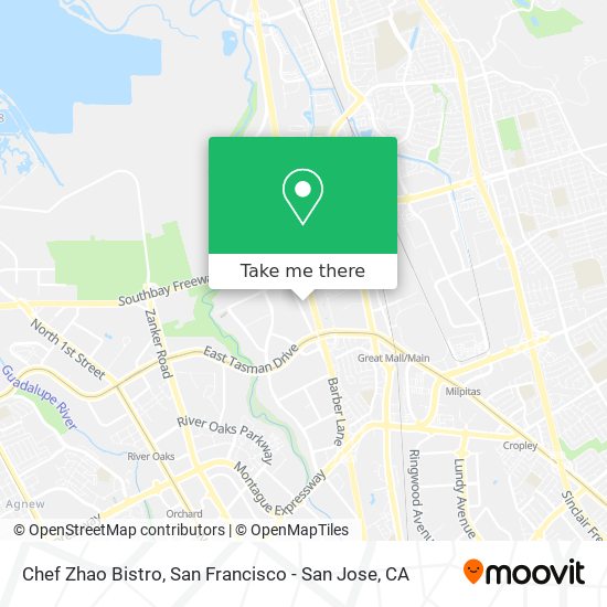 Chef Zhao Bistro map