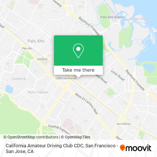 California Amateur Driving Club CDC map