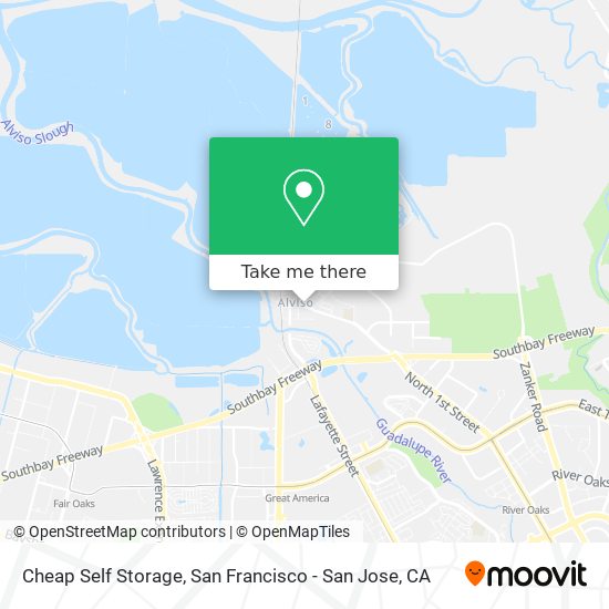 Mapa de Cheap Self Storage