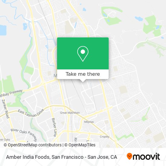 Amber India Foods map