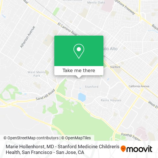 Marie Hollenhorst, MD - Stanford Medicine Children's Health map