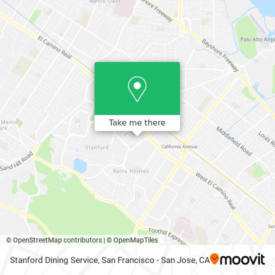 Stanford Dining Service map