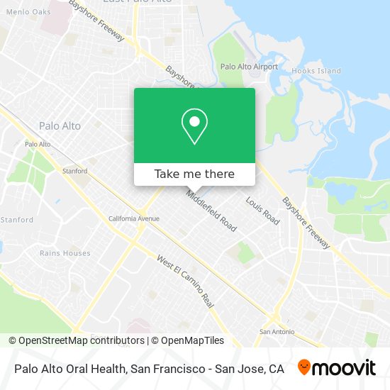 Palo Alto Oral Health map