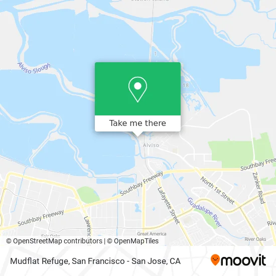 Mudflat Refuge map