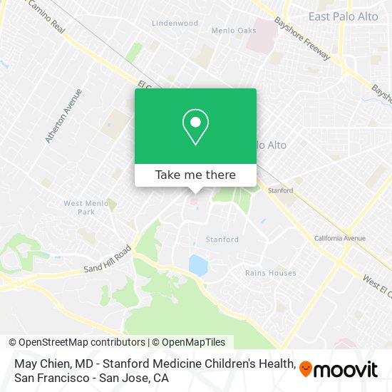 May Chien, MD - Stanford Medicine Children's Health map