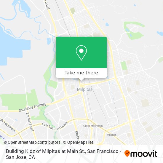 Mapa de Building Kidz of Milpitas at Main St.