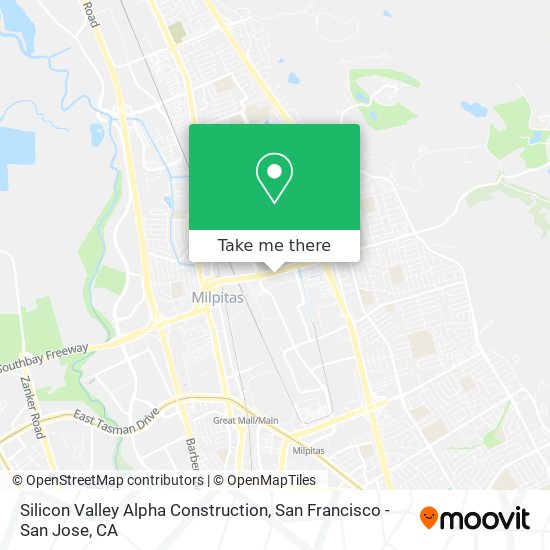 Silicon Valley Alpha Construction map